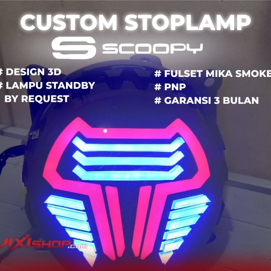 Lampu stop Scoopy new lampu led belakang scoopy stoplamp custom honda scoopy 2020-2023