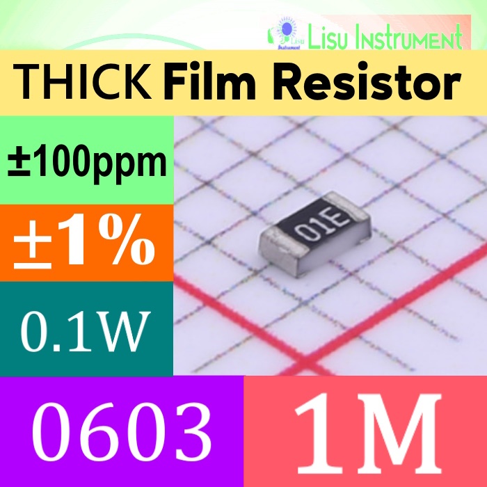 1M 0603 ±1% Thick Film Resistors SMD Chip Resistor 1004 1MΩ