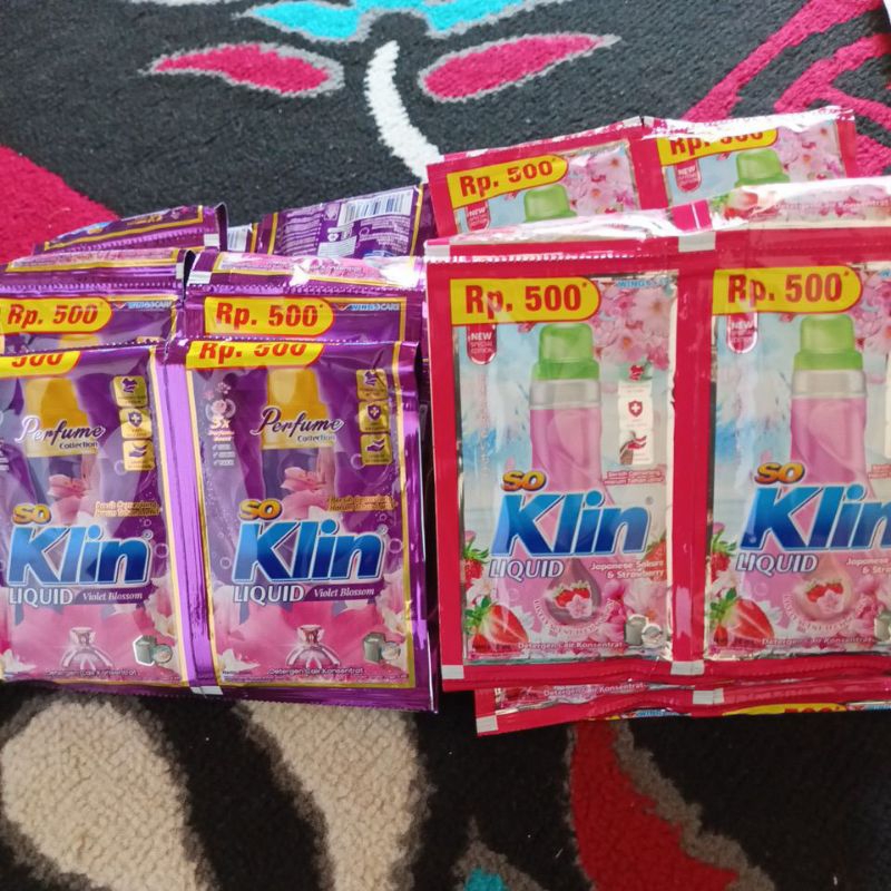 SOKLIN LIQUID / SOKLIN CAIR RENTENG ECER 500 (ISI 12 SACHET)