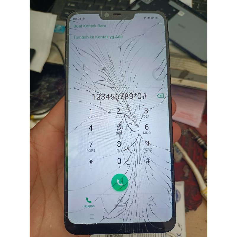 Lcd oppo a3s /Lcd pecah /Lcd retak oppo a3s original/ Layar oppo a3s original /Lcd oppo ori