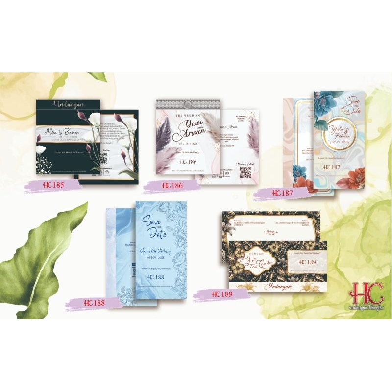 UNDANGAN PERNIKAHAN HC 185-189 RP.1000AN MURAH, VIRAL