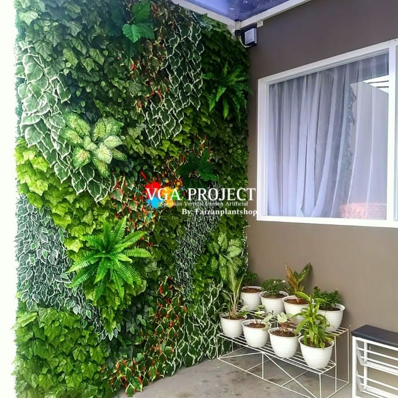 vertical garden artificial vertical garden tanaman palsu harga per meter