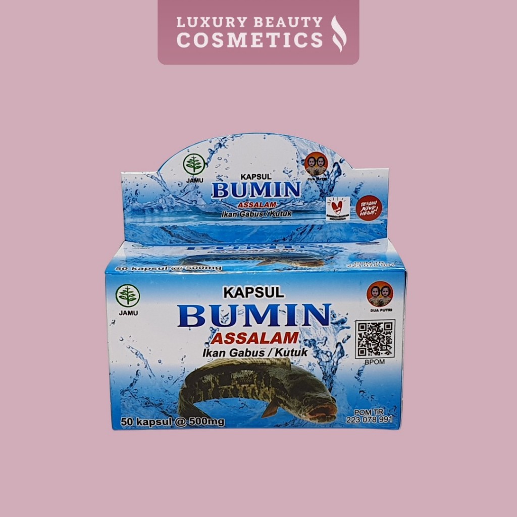 Bumin Assalam Ikan Gabus / Kutuk @ 50 Kapsul / Kapsul Ikan Gabus