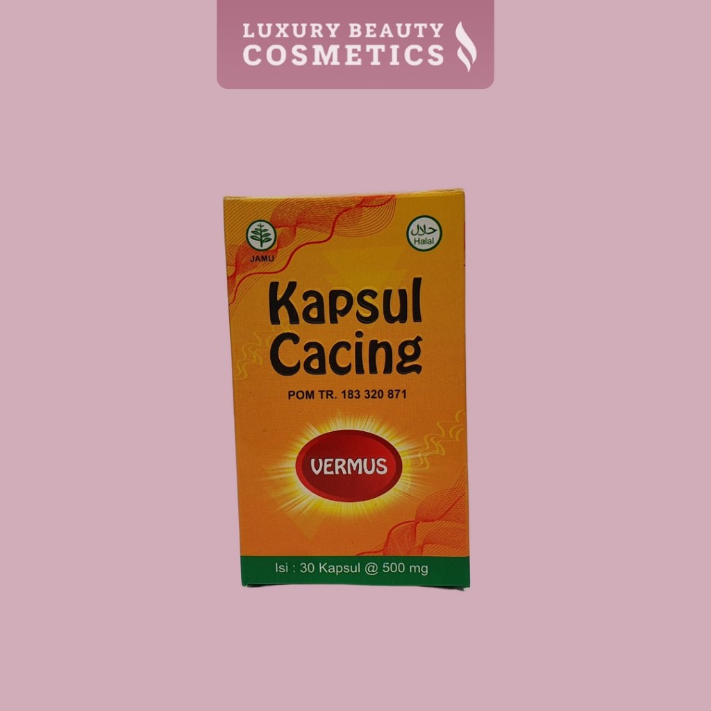 Kapsul Cacing Vermus Kapsul Isi 30 / Kapsul Penurun Demam / Obat Tipes /  Kapsul Vermus