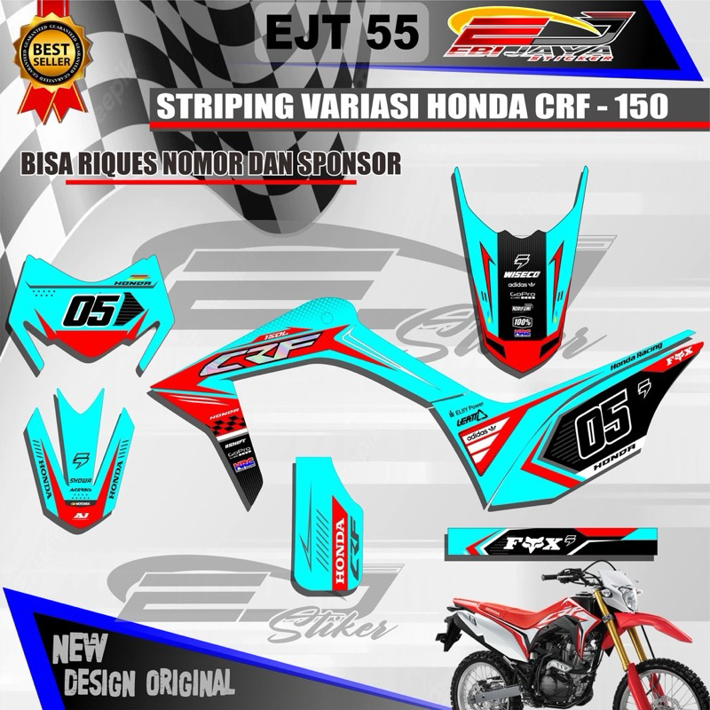 Decal MINII CRF full body warna tosca hologram berbahan paling bagus