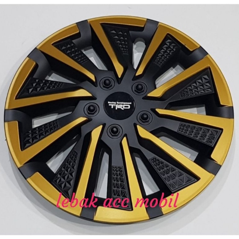 Dop roda  dop velg mobil ring 13 model exo warna hitam gold  kuning j Z1V4