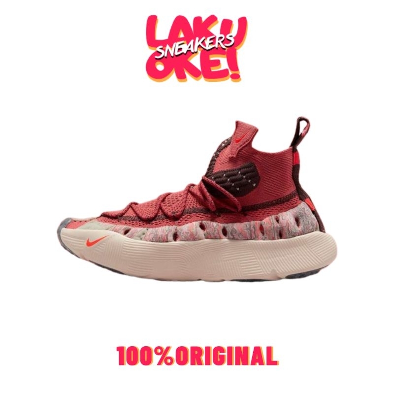 SEPATU NIKE ISPA SENSE FLYKNIT BURGUNDY ORIGINAL