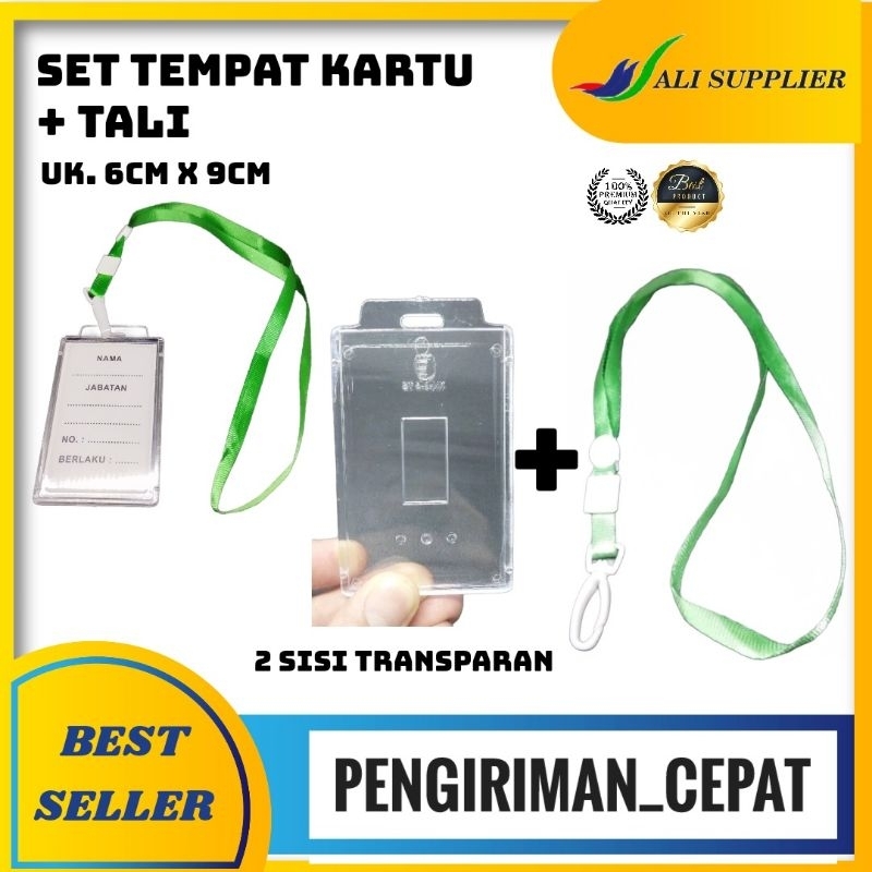 

SET TEMPAT KARTU DAN TALI / TEMPAT ID CARD / LANYARD TALI / TEMPAT ID CARD / Case tanda pengenal / ID Card TEBAL 2 SISI / CASING NAME TAG / NAMETAG ID CARD / TANDA PENGENAL BENING / CASING KARTU NAMA DAN TALI / TALI PENGENAL / TALI KARTU NAMA