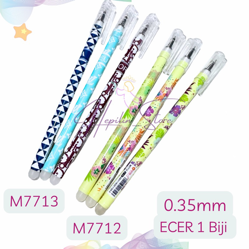 

NEW Vis-1 Erasable Pen ECER 1 Biji / Pulpen Bisa di hapus VIS-1 / Bolpen Gel bisa di hapus