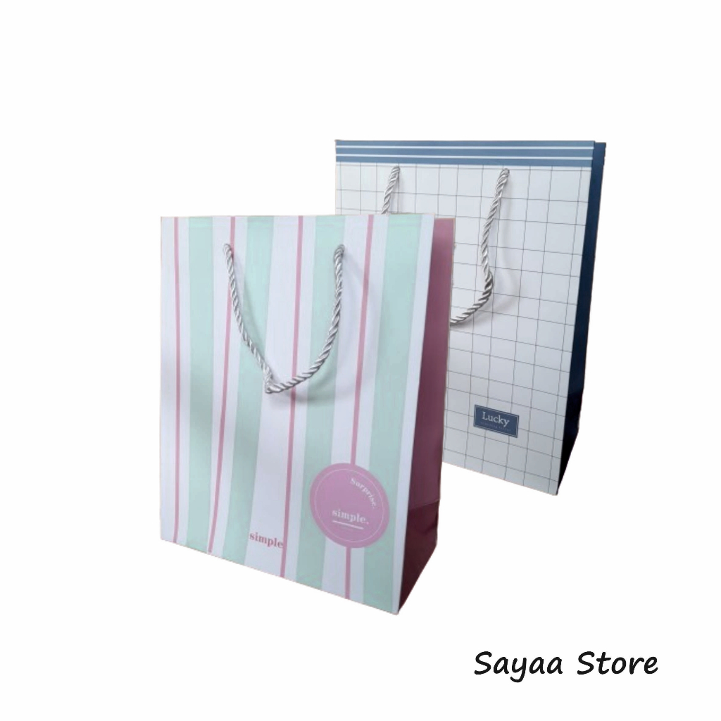 

Paper Bag Gift Wrapping Bungkus Kado 19 x 9 x 24 cm