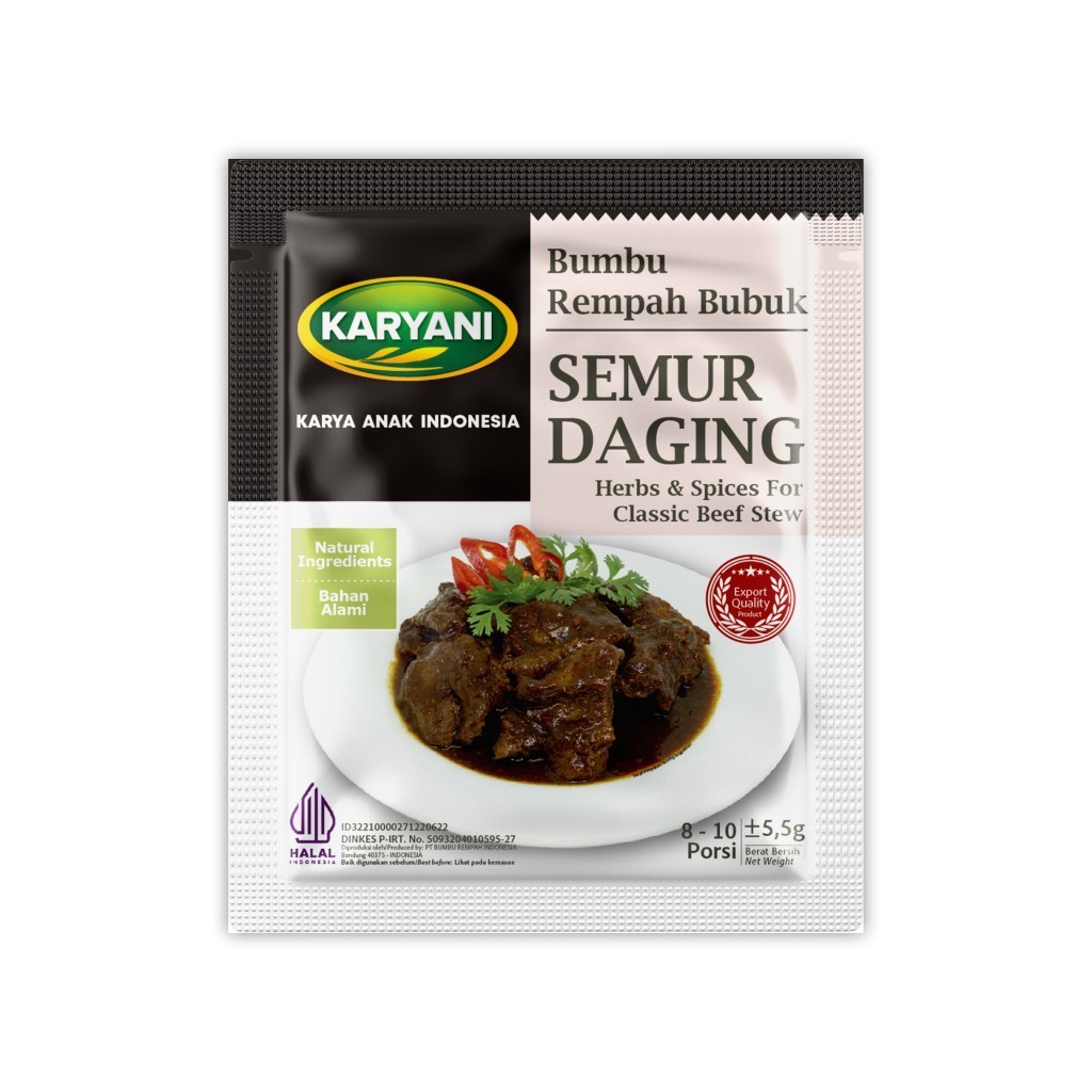 

Bumbu 1 Sachet Bumbu HERBAL Bubuk Rempah SEMUR DAGING Bumbu Bubuk Semur Daging