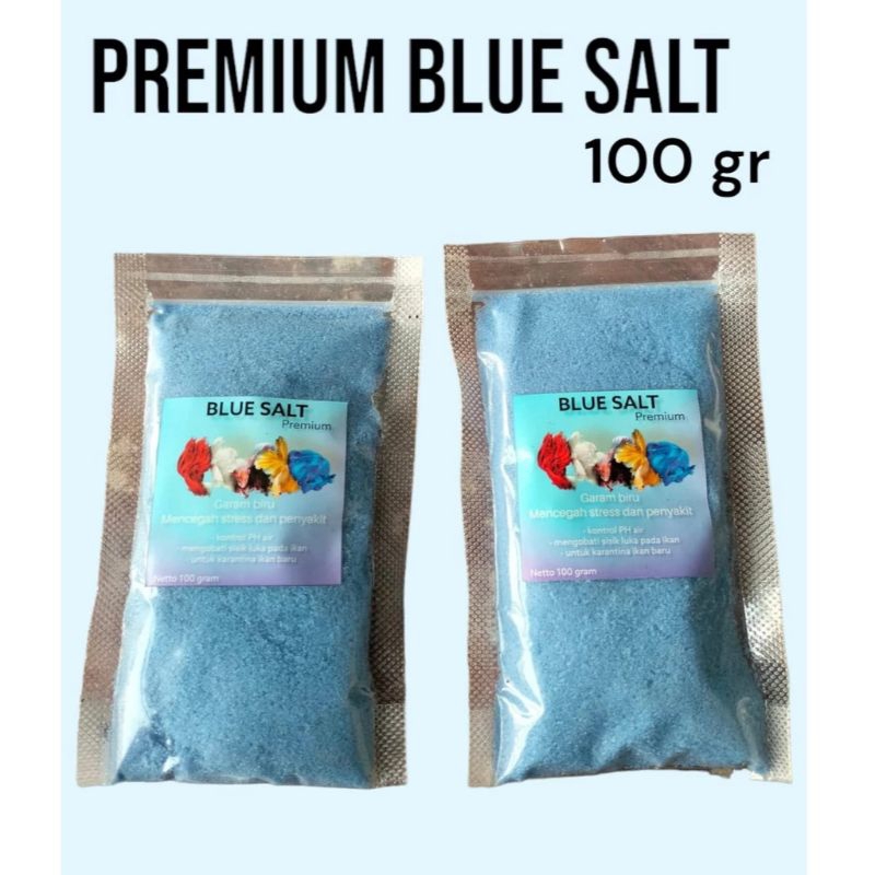 GARAM IKAN HIAS GARAM IKAN HALUS BIRU PROBIOTIK PREMIUM BLUE SALT 100 gram