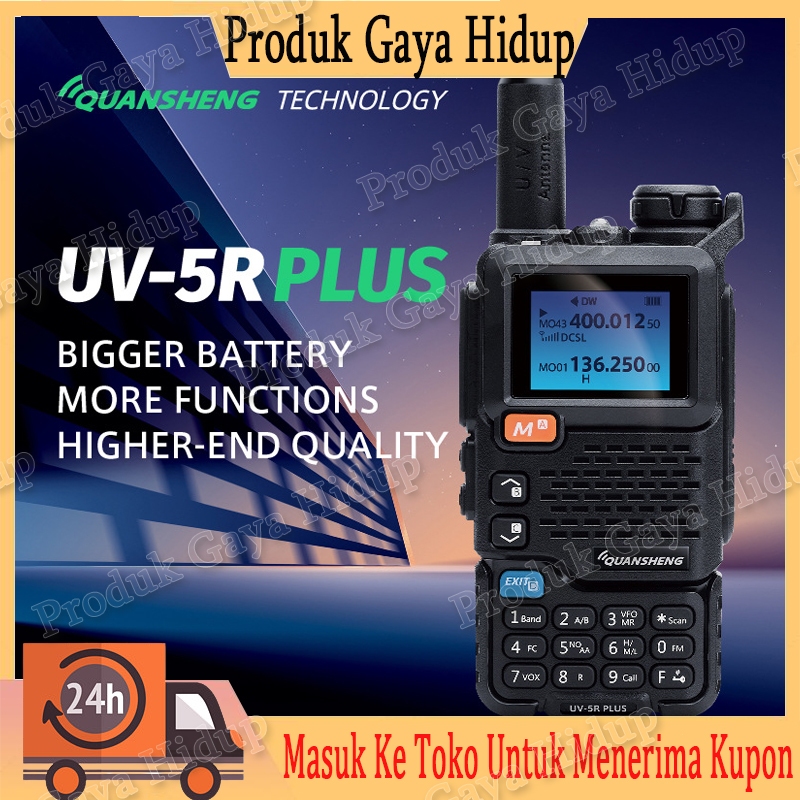 HT QUANSHENG UV5R PLUS/HT TSSD Quansheng UV-5R Plus | Handy Talky | Walky Talky | Radio Komunikasi |