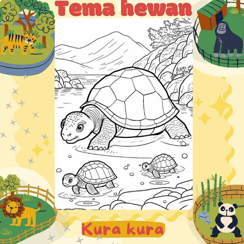 

Gambar sketsa mewarnai ~ kertas belajar mewarnai anak tk paud edukasi tema hewan