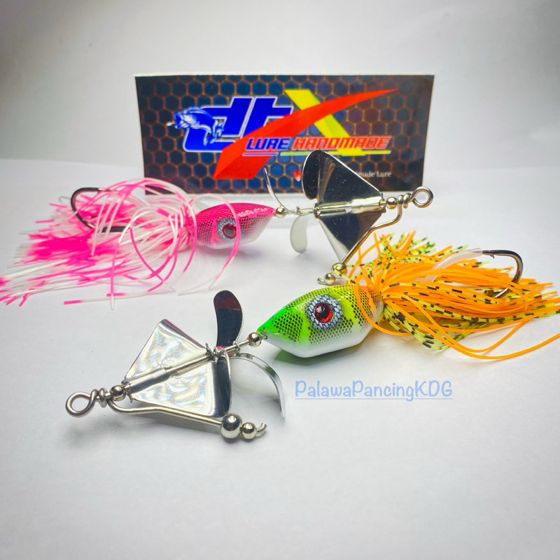 Slashbait lonceng Double Propeller DTX lure Toman