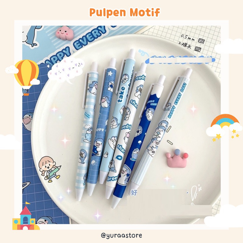 

1PCS PULPEN CETEKAN KARAKTER / PULPEN MOTIF / PENA MOTIF / BLUE PEN / BABY SHARK / ALAT TULIS / PULPEN LUCU