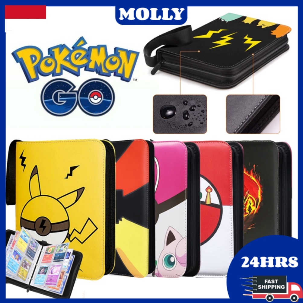 

KODE S2S6 COD4PCS Buku Album Kartu Pokemon Kartu Game Pokemon Cards Holder Album Box Pokemon Anime Game Binder Zipper Album Book Baokemeng Folder Kids Toys