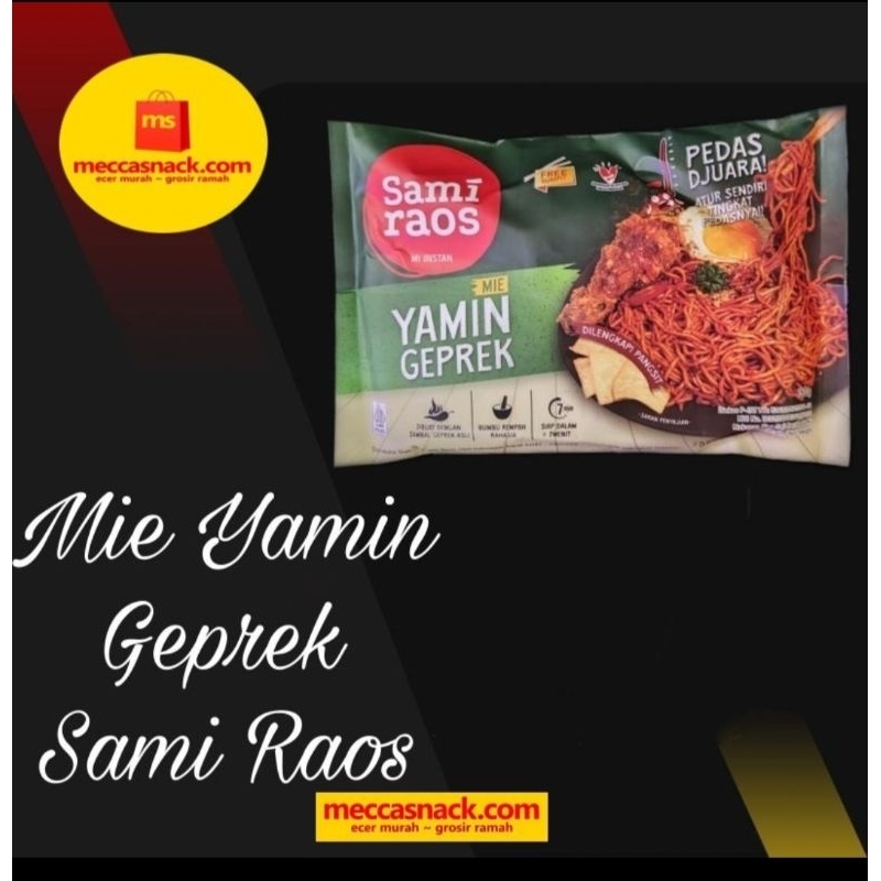 

Mie Yamin Geprek Sami Raos