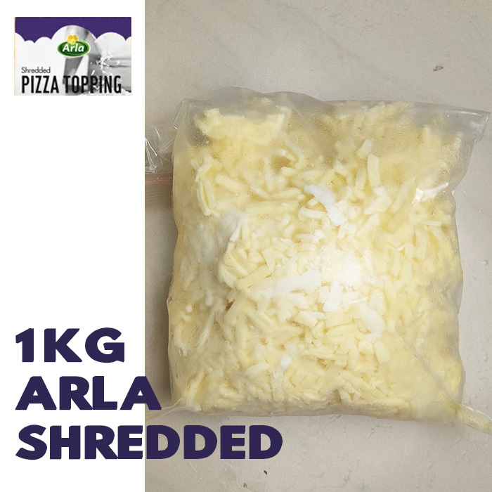 

arla mozzarella parut shredded 1 kg - pizza topping arla mozarella riiipeccxk arla shreded arla mantap loch