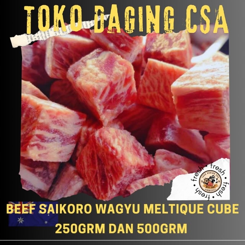 

Beef Saikoro Wagyu Meltique Steak Cubes