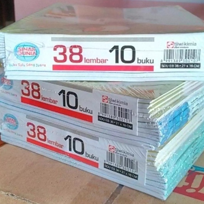 

Kejar Grosir Buku Tulis Sinar Dunia SIDU 38 Lembar 1Pack isi 1 buku