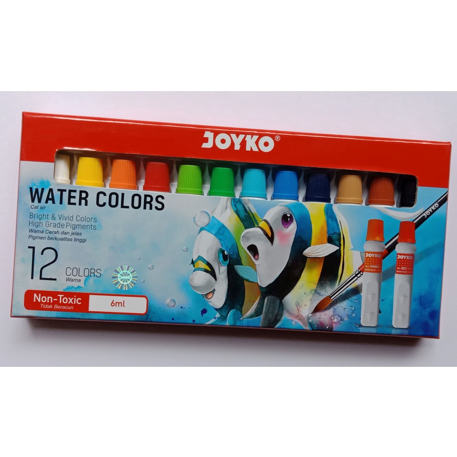 

Pasti Berkualitas Cat Air Joyko 12 Warna