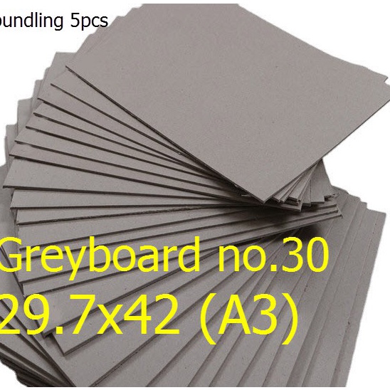 

Super Shipping Greyboard no3 bot karton hard board 297x42 A3 bundling