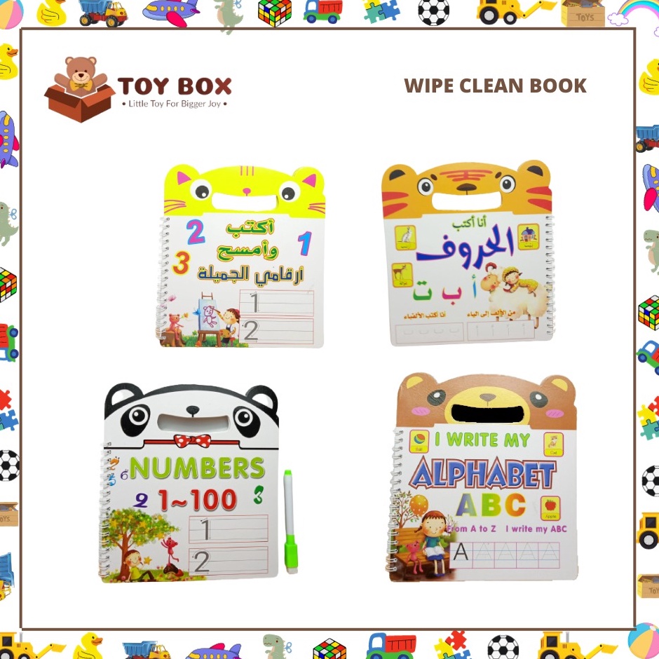 

Kejar Kejutan BUKU WIPE CLEAN HIJAIYAH BUKU EDUKASI Wipe Clean Book Hijaiyah buku Belajar Menulis Membaca Huruf Alphabet Angka dan Huruf Hijaiyah
