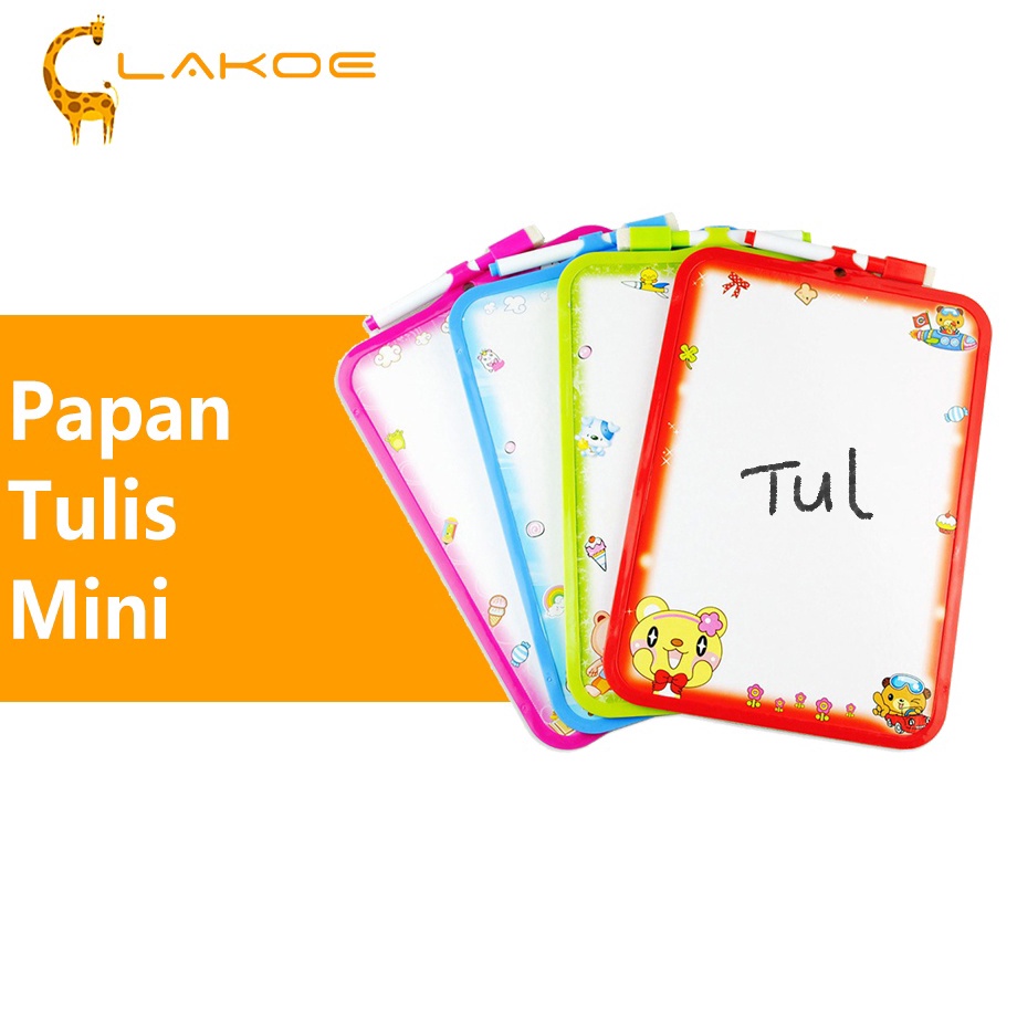 

Kejutan Istimewa LAKOEINDONESIA Papan Tulis Mini Anak White Board Kecil Free Spidol