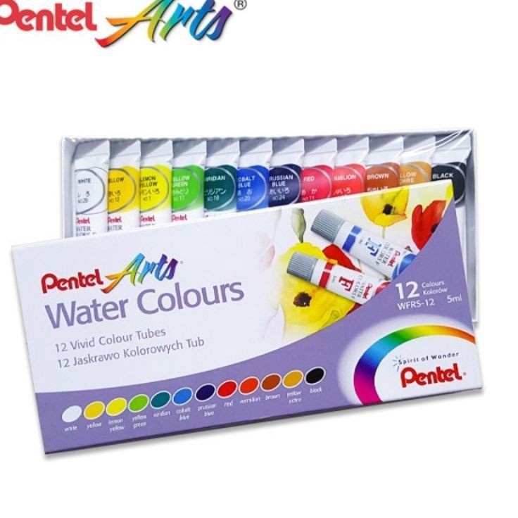 

Harga Terbaik Cat Air Water Colour Pentel Set 12 Warna WFRS12 5 Ml