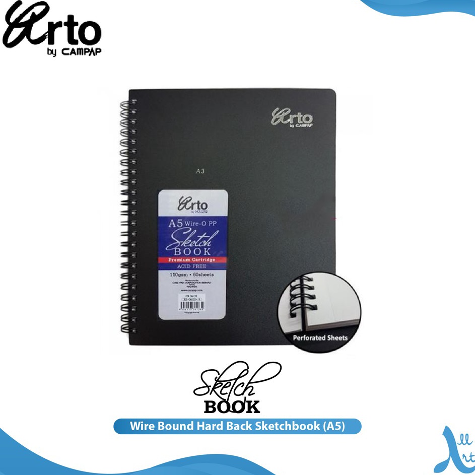 

Best Arrival Buku Sketsa Arto A5 Wire Bound Hard Back Sketchbook