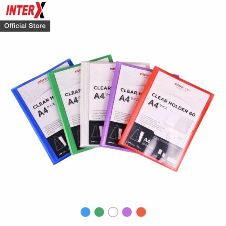 

KODE W13H Clear Holder A4 6 pocket Inter X Display album Dokumen Keeper