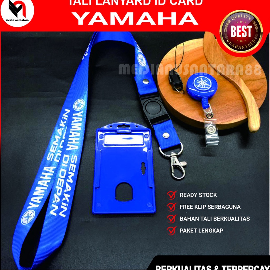 

Dijamin Asli Yamaha lanyard Tali Gantungan ID CardHolder Berlogo YamahaName Tagyoyo dan tempat kartu Strup multltifungsi