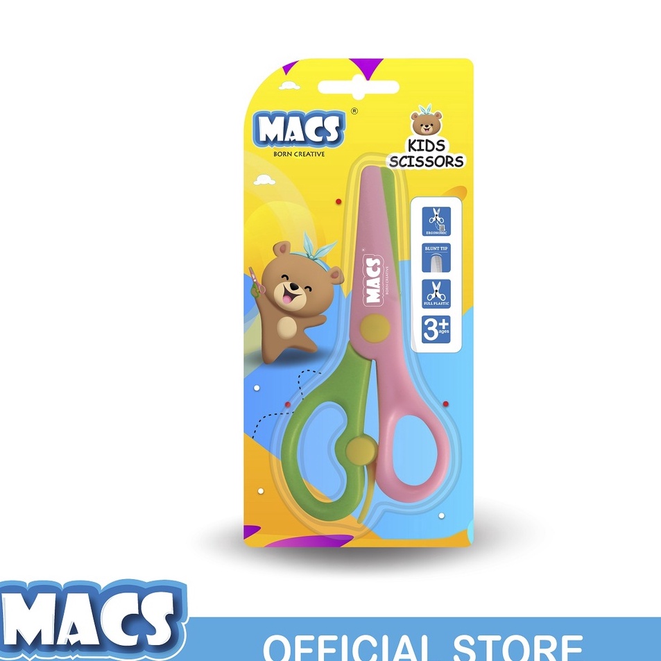 

Diskon Terpopuler Macs Gunting Anak Hijau Merah Muda Kids Scissors Green Pink