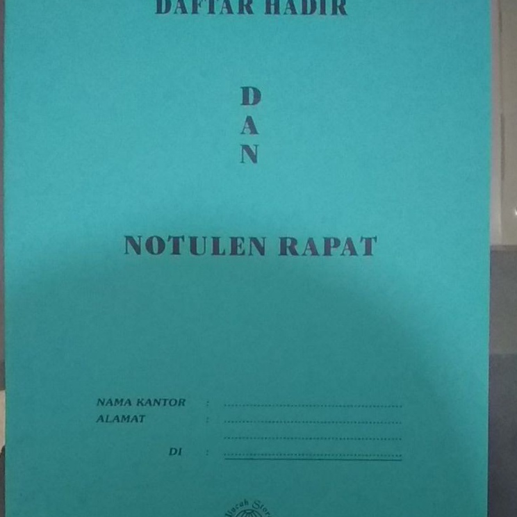 

Paling Update Daftar Hadir dan Notulen Rapat