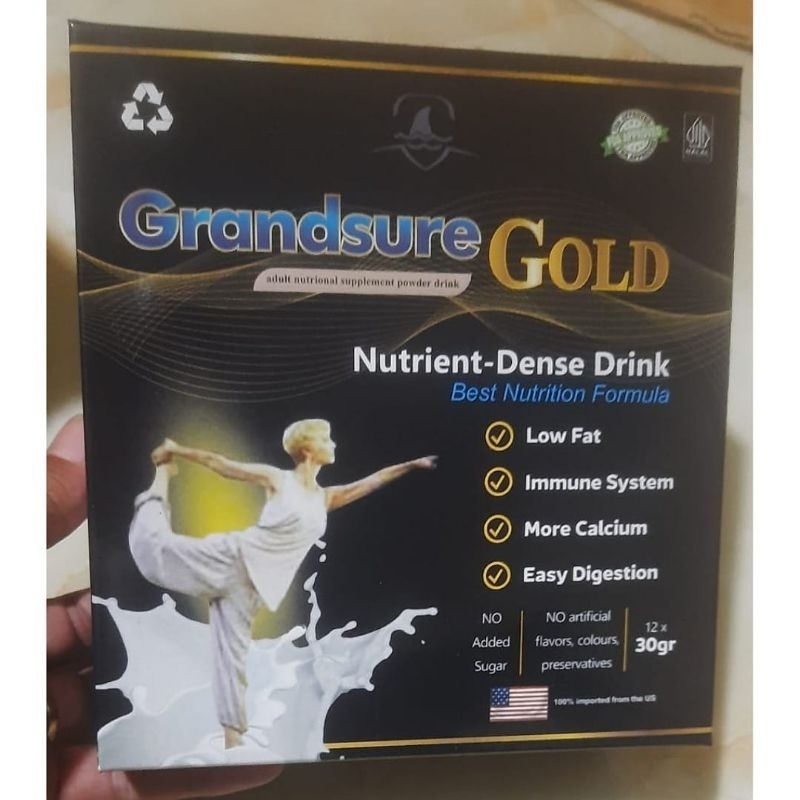 

Grandsure Gold Milk Nutrient Dense Drink Rendah Lemak Susu Colostrum Untuk Menjaga Kesehatan Sendi dan Lutut Original - Ovisure Gold