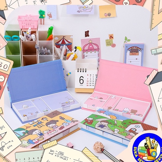 

Dijamin Ada Sticky Notes Kertas Memo Set 4 in 1 Lucu AT67