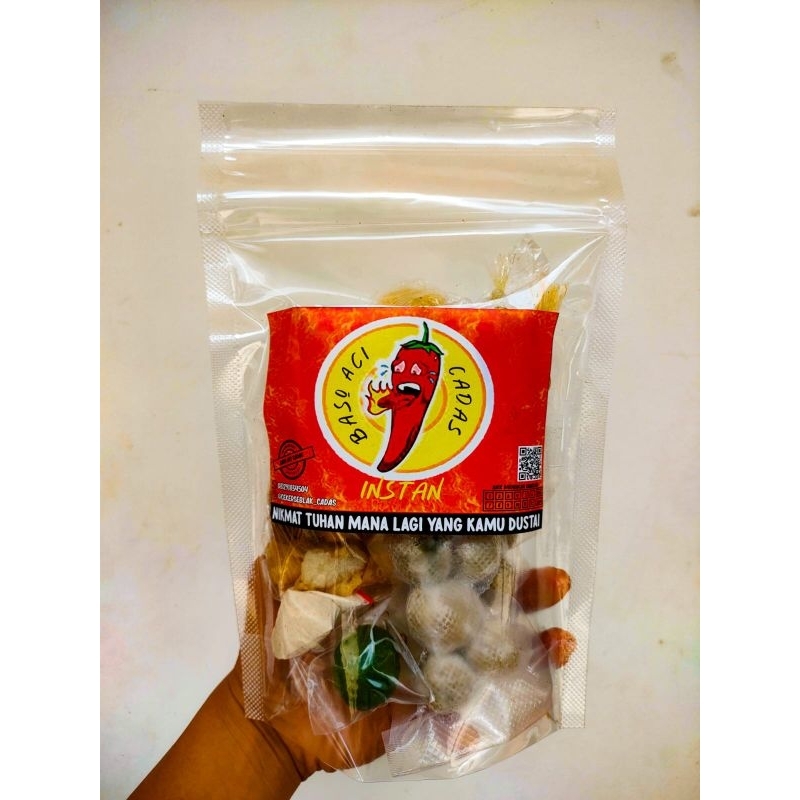 

baso aci instan komplit/ baso aci kah pedas/ murah