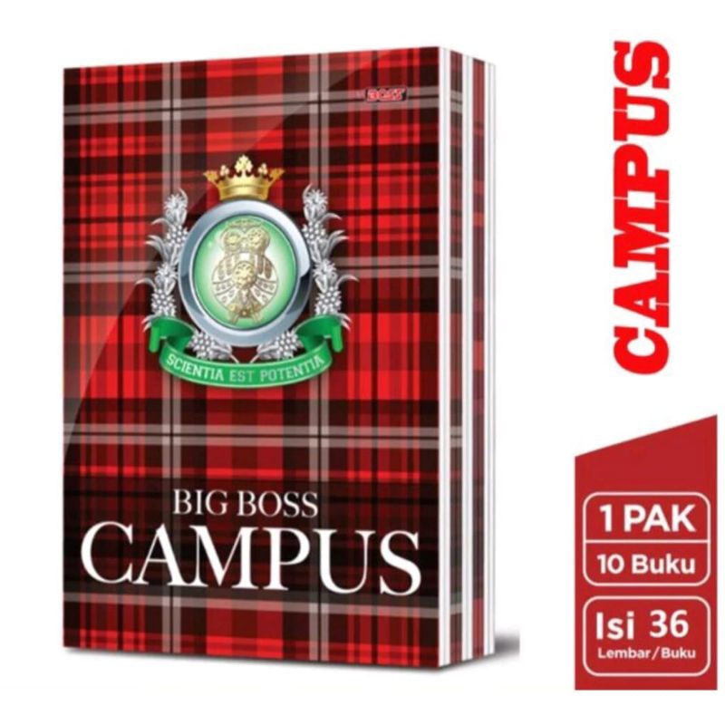 

Buku tulis big boss campus 36lembar ukuran boxy