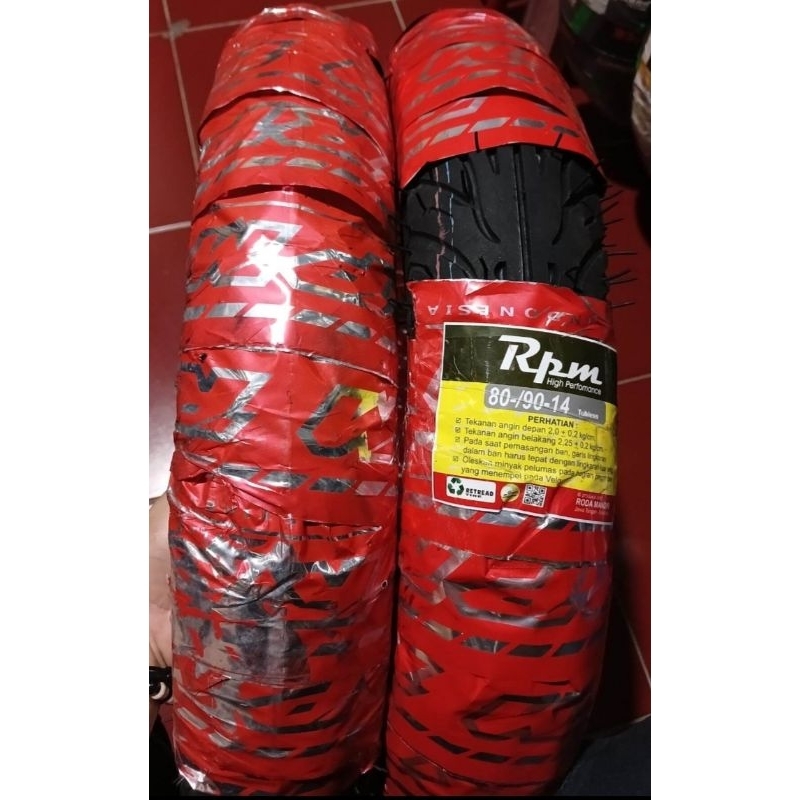 ban luar RPM 80/90-14 tubeless motif flemo