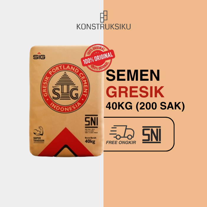 Semen Gresik 40kg (200 sak)