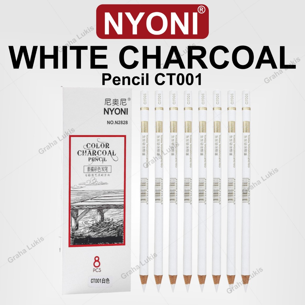 

NYONI White Charcoal Pencil CT001 - SATUAN