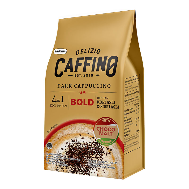 

CAFFINO Kopi Instan 4 in 1 Dark Cappuccino 6 x 25 g