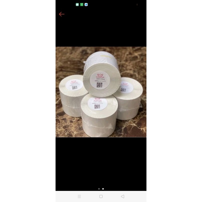 

label thermal winstar 100x150 kertas sticker isi 500