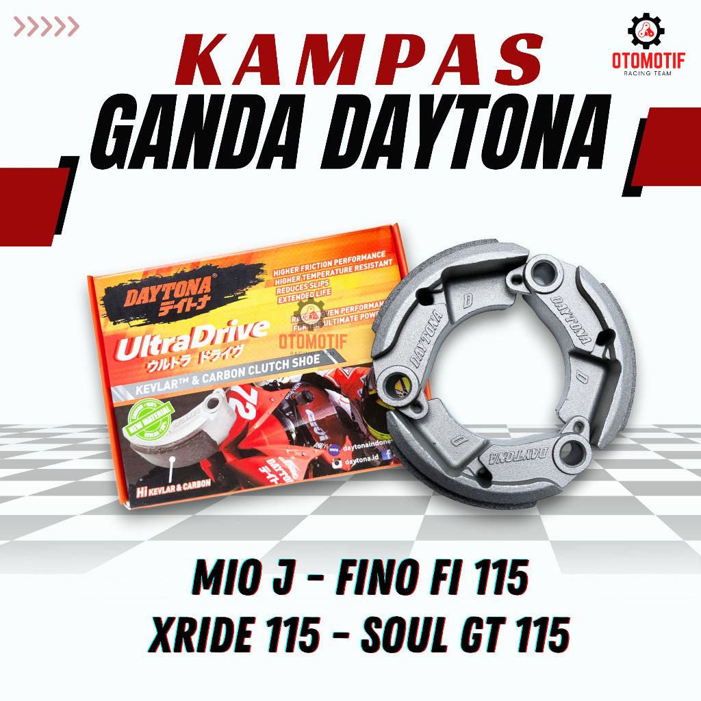 KAMPAS GANDA MIO J DAYTONA KAMPAS KOPLING MIO KARBU UPRADE CVT SOUL GT 115 KAMPAS KARBON KEVLAR