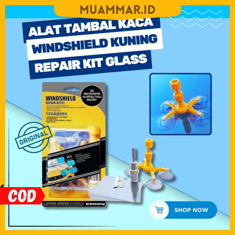 Muammar.Id Lem Reparasi Kaca Mobil Hp Lcd Retak Windshield Glas Repair Kit Crack Repair Kit Car Wind