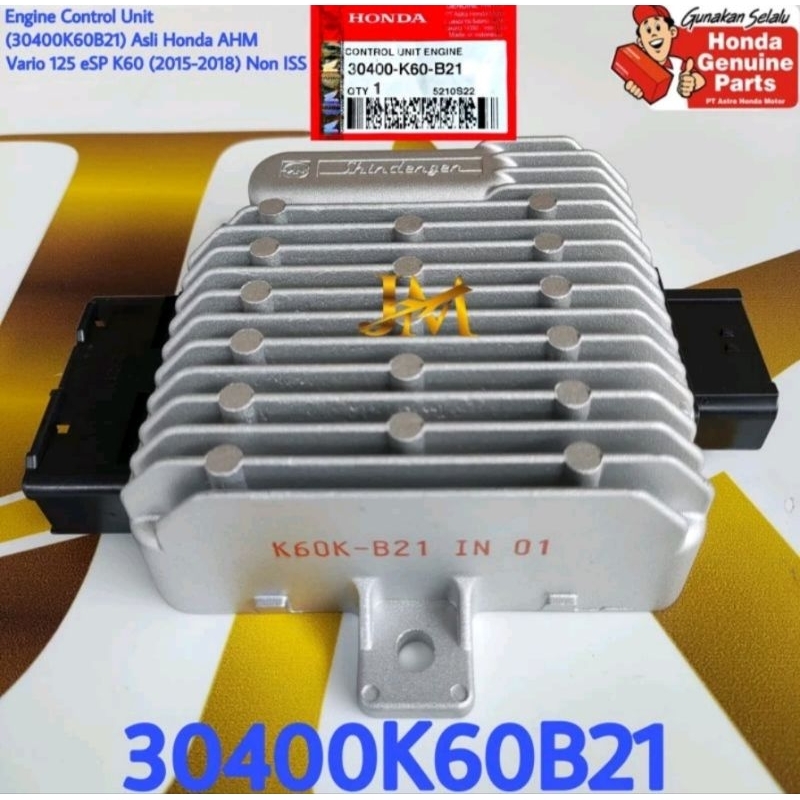 30400K60B21 Ecu vario 125 led non iss 2015-2018 asli AHM