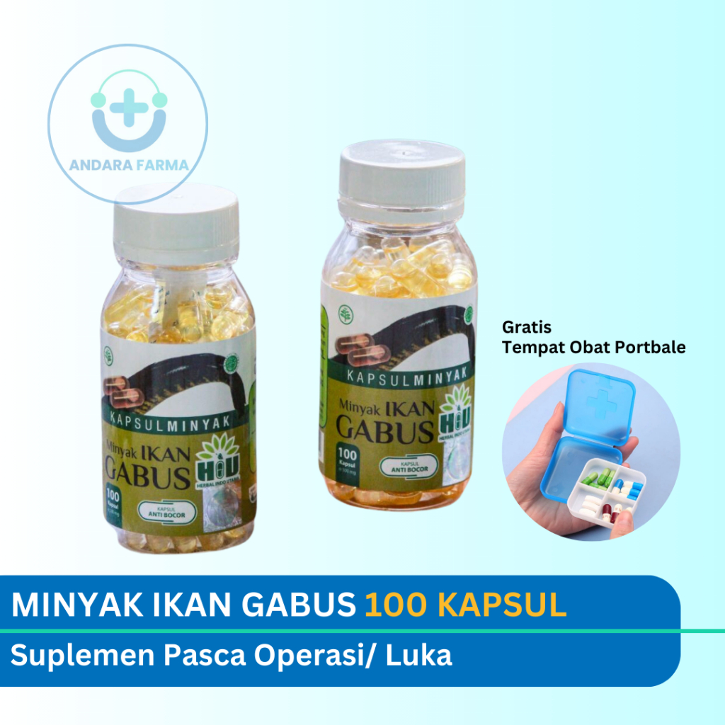 Minyak Ikan Gabus HIU 100 Kapsul Pasca Operasi