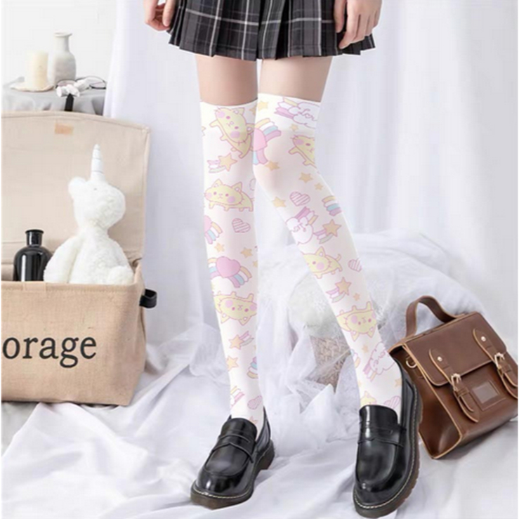 Kaos Kaki Lollita Panjang Stoking Wanita Kaos Kaki Anime Stoking Cosplay