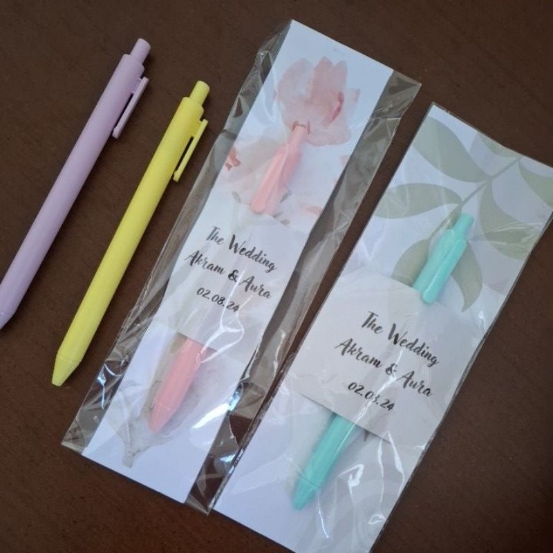 

souvenir lucu pulpen mekanik warna pastel